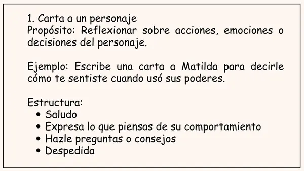 15 actividades de escritura post lectura