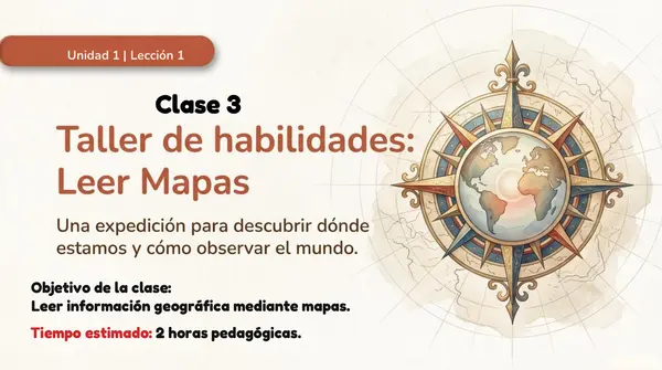Clase 3 Lección 1 Unidad 1 "Leer mapas"- 2° Básico