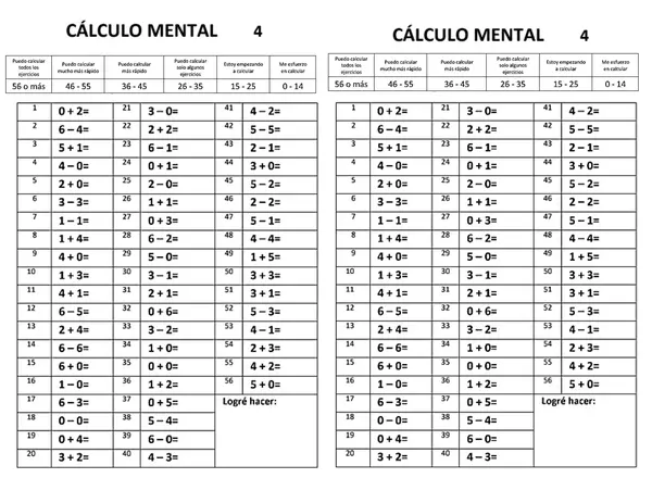 CALCULO MENTAL