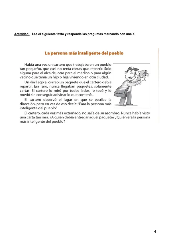 Guía Comprensión Lectora Cuarto Básico