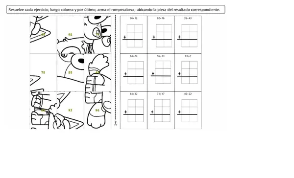 Adiciones sin canje