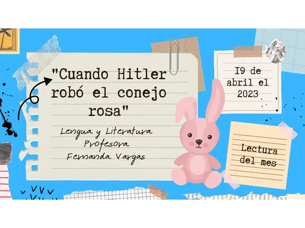 Clase del libro "Cuando Hitler robó el conejo rosa"