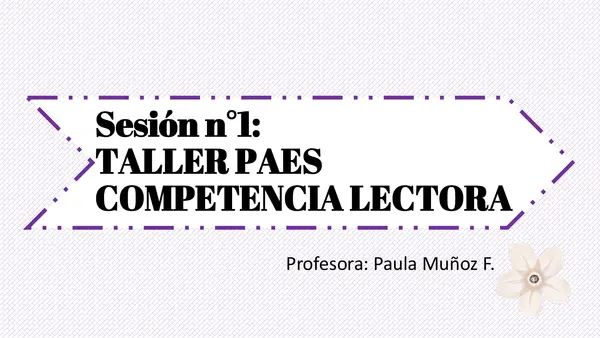 Clase Introductoria a la PAES de Competencia Lectora