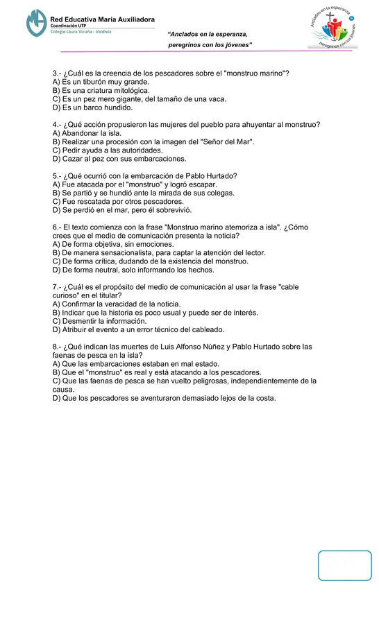 Pack 10 textos de comprensión lectora SIMCE