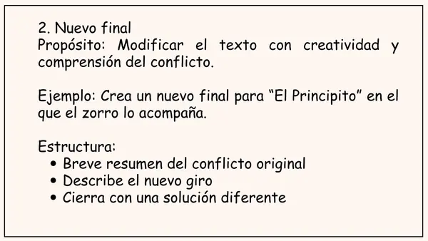 15 actividades de escritura post lectura