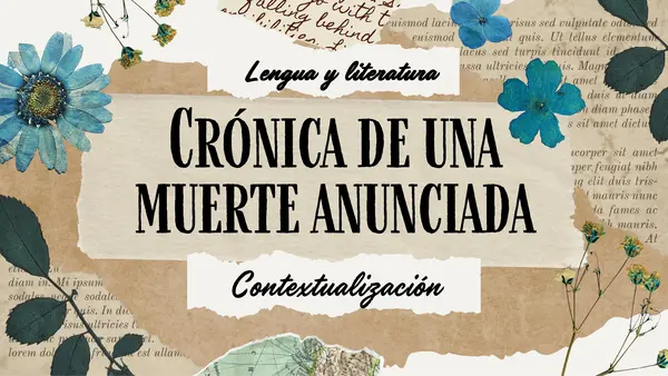 Contextualización Crónica de una muerte anunciada