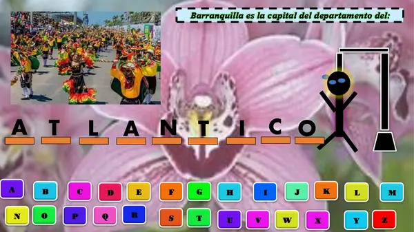 Juego de Ciudades y Departamentos de Colombia (ahorcado)