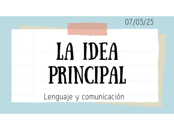 Idea principal 