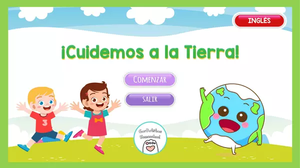 Día de la Tierra: Cuidemos a la Tierra PowerPoint Interactivo (Bilingüe Español-Inglés)