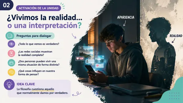 Unidad 2: La realidad, la existencia y lo cotidiano