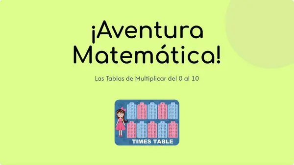 Presentación "Las tablas de multiplicar"
