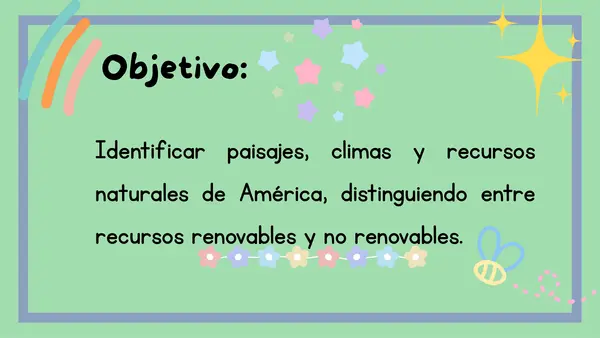 America, paisajes climas y recursos.