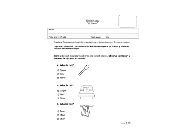 Prueba House Objects