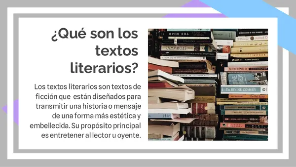 Textos literarios y no literarios