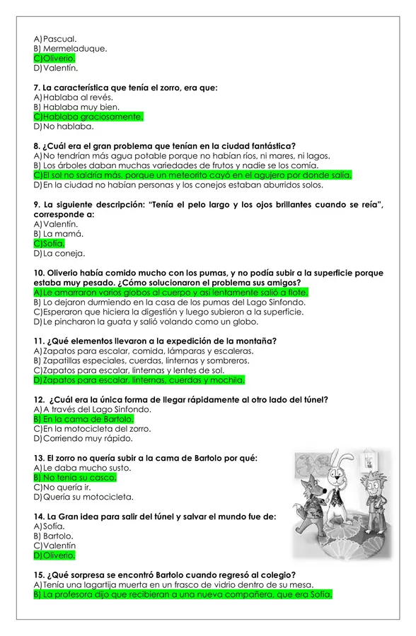 Prueba Lectura - La cama mágica de Bartolo