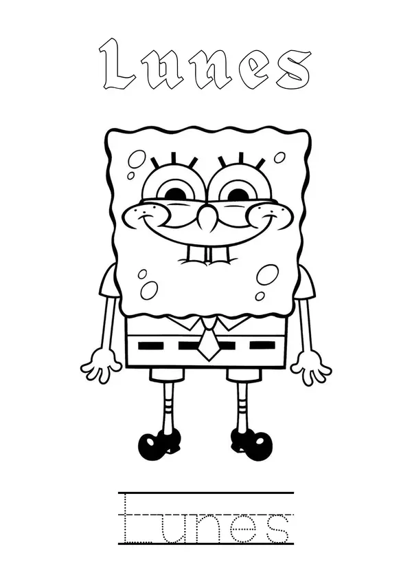 Días de la Semana Bob Esponja