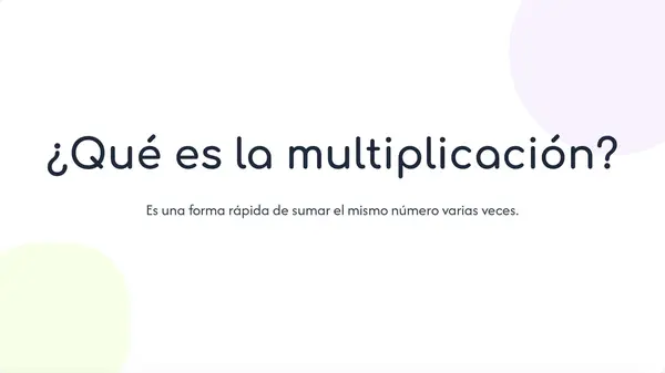 Presentación "Las tablas de multiplicar"