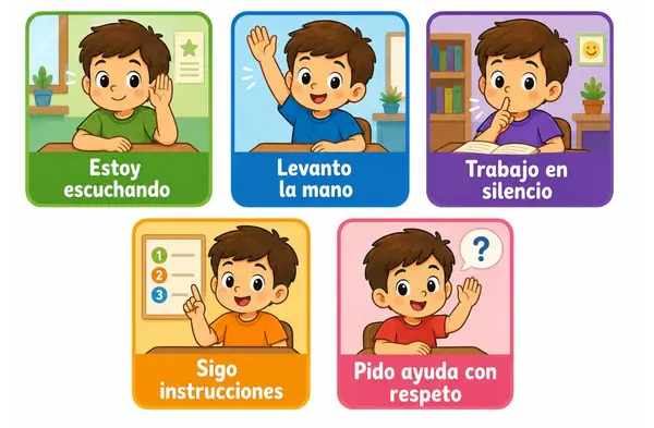 📚✨ Tarjetas Visuales para el Trabajo en Clases ✨📚