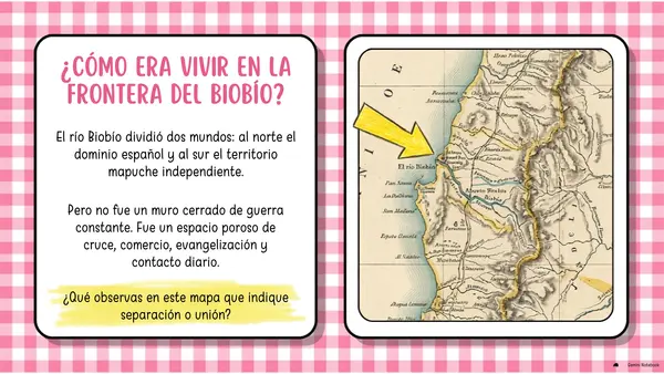 5° Frontera de mapuches y españoles