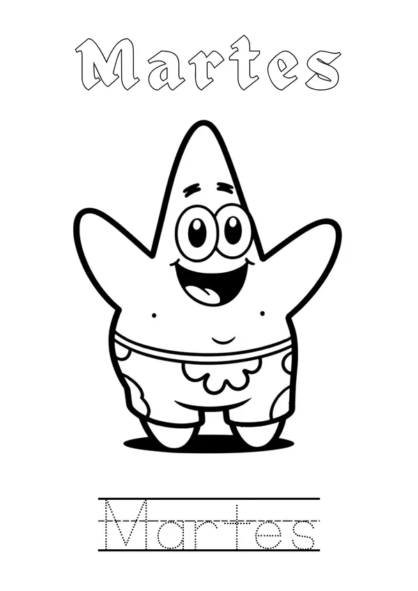 Días de la Semana Bob Esponja
