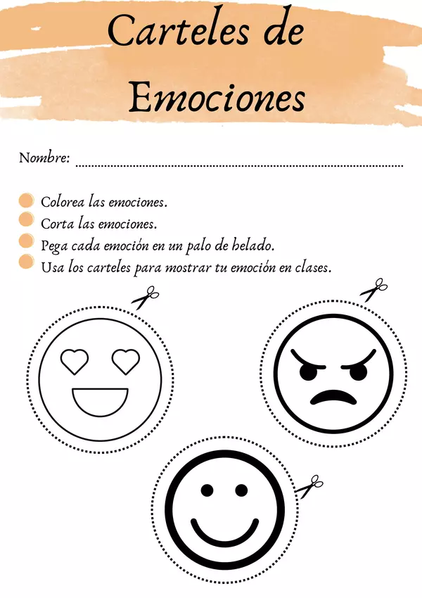 Carteles de las emociones-español e inglés