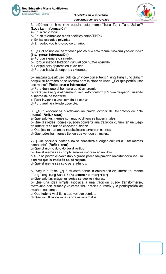 Pack 10 textos de comprensión lectora SIMCE
