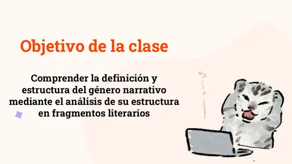 La literatura como tema literario: Género Narrativo Clase N°2