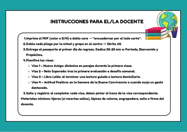 Pasaporte explorador: Vuelta a clases 2° semestre