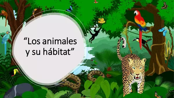 "Los animales y su hábitat"