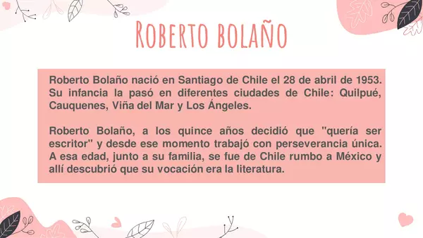 Roberto Bolaño y su contexto de producción