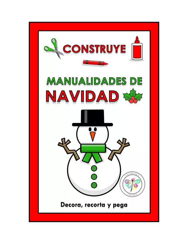 Construye manualidades Navidad Muñeco de nieve Crafts