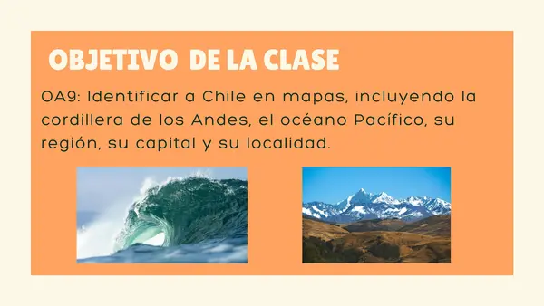 Cordillera de los andes y océano pacífico 