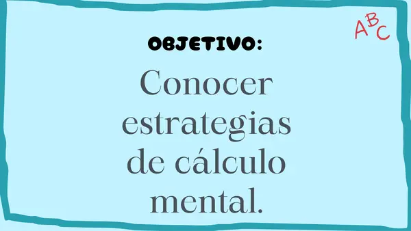 PPT Cálculo mental Adición