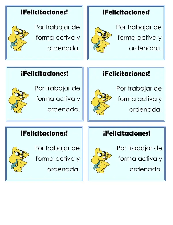 Tarjetas de felicitaciones