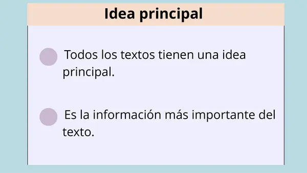 Idea principal 