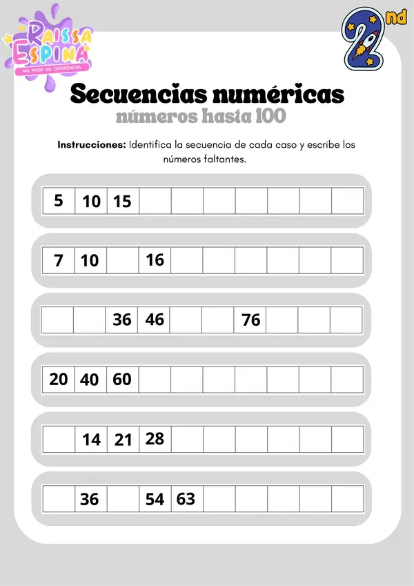secuencias numéricas