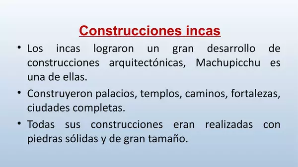PRESENTACION CONSTRUCCIONES INCAS CON VIDEO LEGADO CULTURAL CUARTO