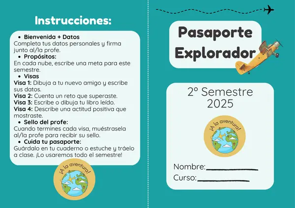 Pasaporte explorador: Vuelta a clases 2° semestre