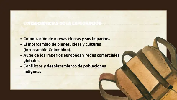 Época moderna: Viajes de exploración