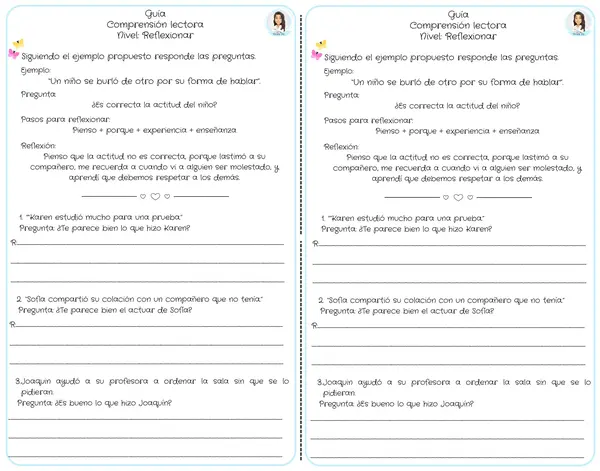 Reflexionar (habilidad de comprensión lectora)