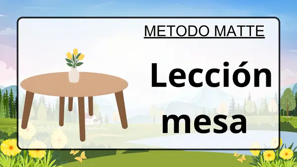 Método Matte Lección mesa - Clase completa 