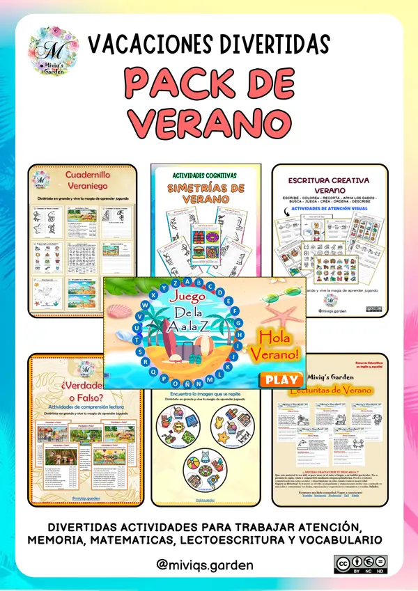 Pack Verano: Vacaciones Divertidas
