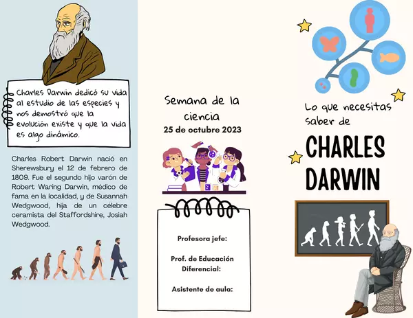 Triptico "Charles Darwin"
