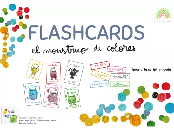 Flashcards "El monstruo de colores"