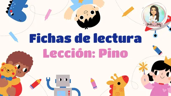 Fichas de lectura lección pino