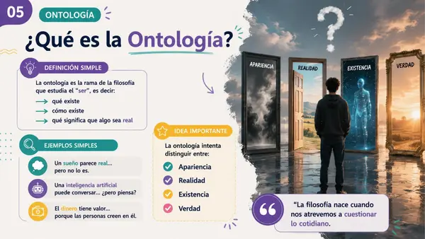 Unidad 2: La realidad, la existencia y lo cotidiano