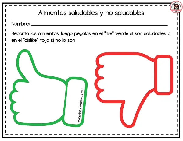 FICHAS DE LOS ALIMENTOS SALUDABLES