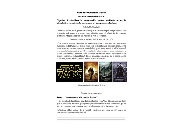 El mundo descabellado 8° - Comprensión lectora