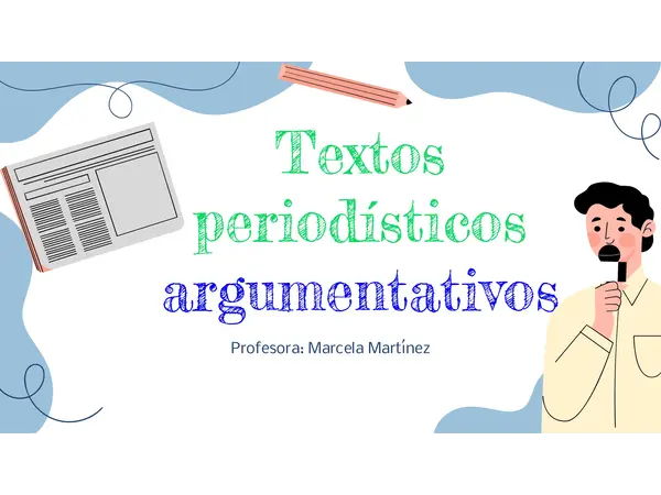 Textos periodísticos argumentativos