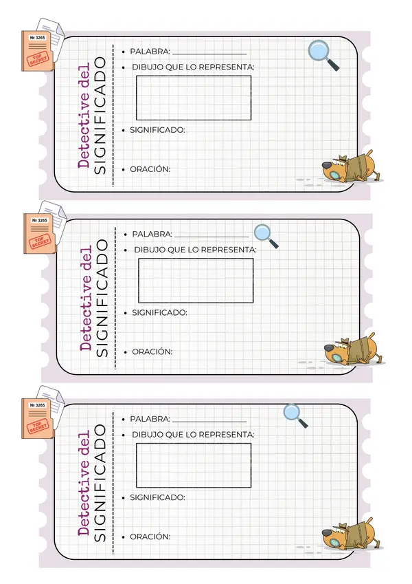 Ticket de salida: "Detectives del Significado" 